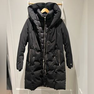 Soia & Kyo down & feather winter jacket black large